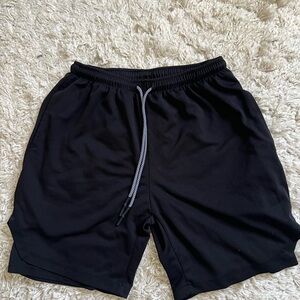 Black Men's Athletic Shorts